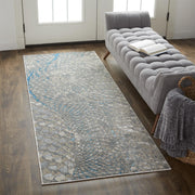 Azure Modern Abstract, Blue/Silver/Gray