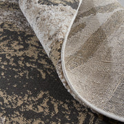 Vancouver Modern Abstract, Ivory/Brown/Taupe