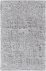 Colton Modern Abstract, Gray/Silver