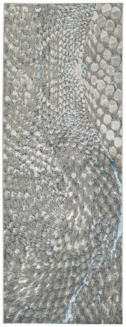 Azure Modern Abstract, Blue/Silver/Gray