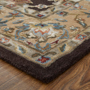 Prescott Traditional Floral & Botanical, Brown/Tan/Orange