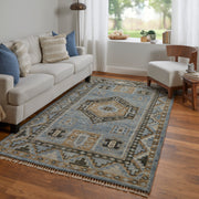 Fillmore Traditional Medallion, Blue/Green