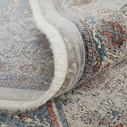 Marquette Transitional Medallion, Blue/Ivory