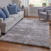 Indochine Modern Solid, Gray/Silver