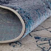 Indio Modern Abstract, Ivory/Blue/Black
