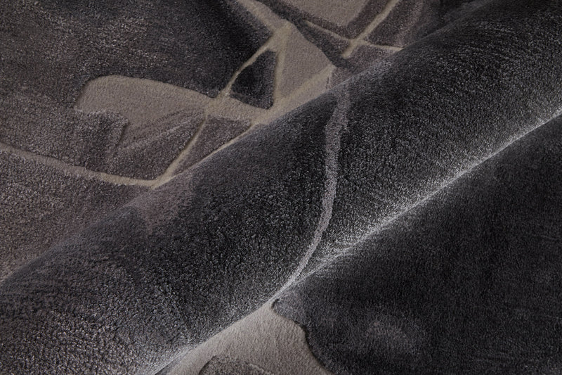 Anya Transitional Abstract, Ivory/Gray/Taupe