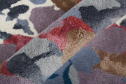 Dafney Transitional Floral & Botanical, Blue/Gray/Pink