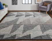Alford Modern Geometric, Ivory/Gray/Taupe