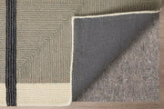 Maguire Transitional Abstract, Taupe/Black