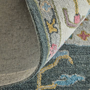 Springfield Traditional Floral & Botanical, Gray/Ivory/Blue