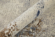 Clio Modern Abstract, Ivory/Blue/Brown