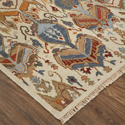 Leylan Transitional Ikat, Tan/Ivory/Orange