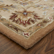 Prescott Traditional Floral & Botanical, Tan/Ivory