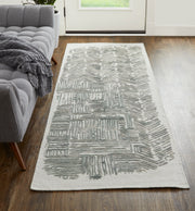 Elias Modern Abstract, Green/Blue/Ivory