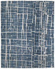 Colton Modern Abstract, Blue/Ivory