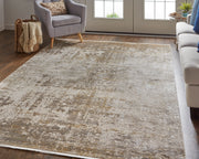 Cadiz Modern Abstract, Taupe/Ivory/Gold
