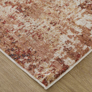 Pearson Modern Abstract, Ivory/Red/Tan