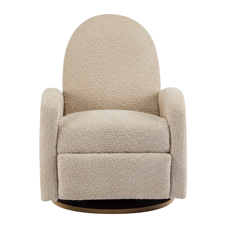 360 Swivel and Glider Recliner Chair-Almond