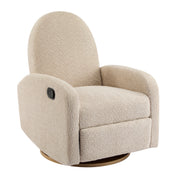 360 Swivel and Glider Recliner Chair-Almond