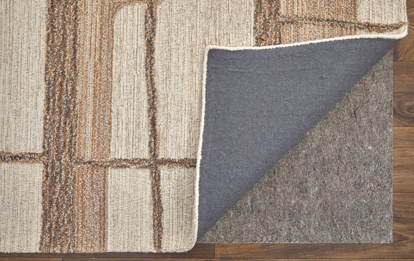 Pollock Modern Geometric, Ivory/Brown/Tan
