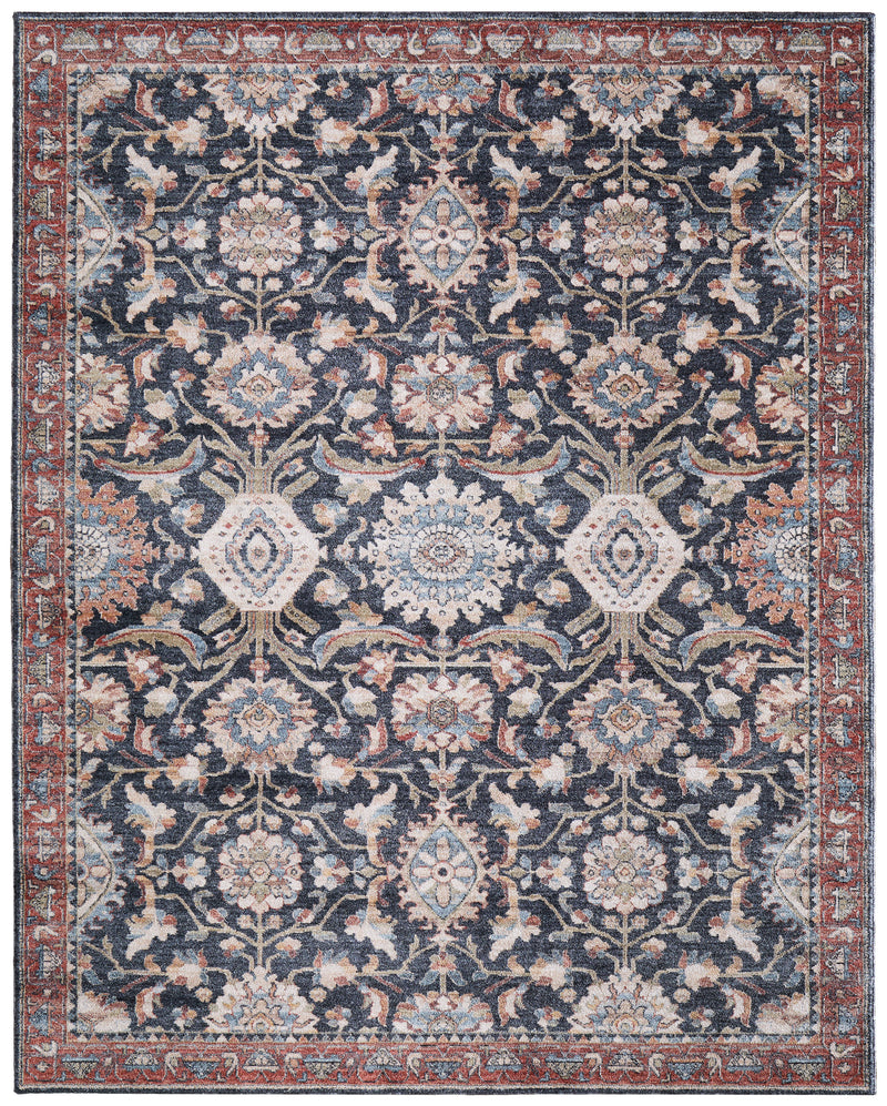 Pearson Traditional Medallion, Blue/Red/Ivory