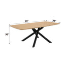 Switch Lawton - 7 Pieces Dining Room Set - Natural / Black / Gray 2 image