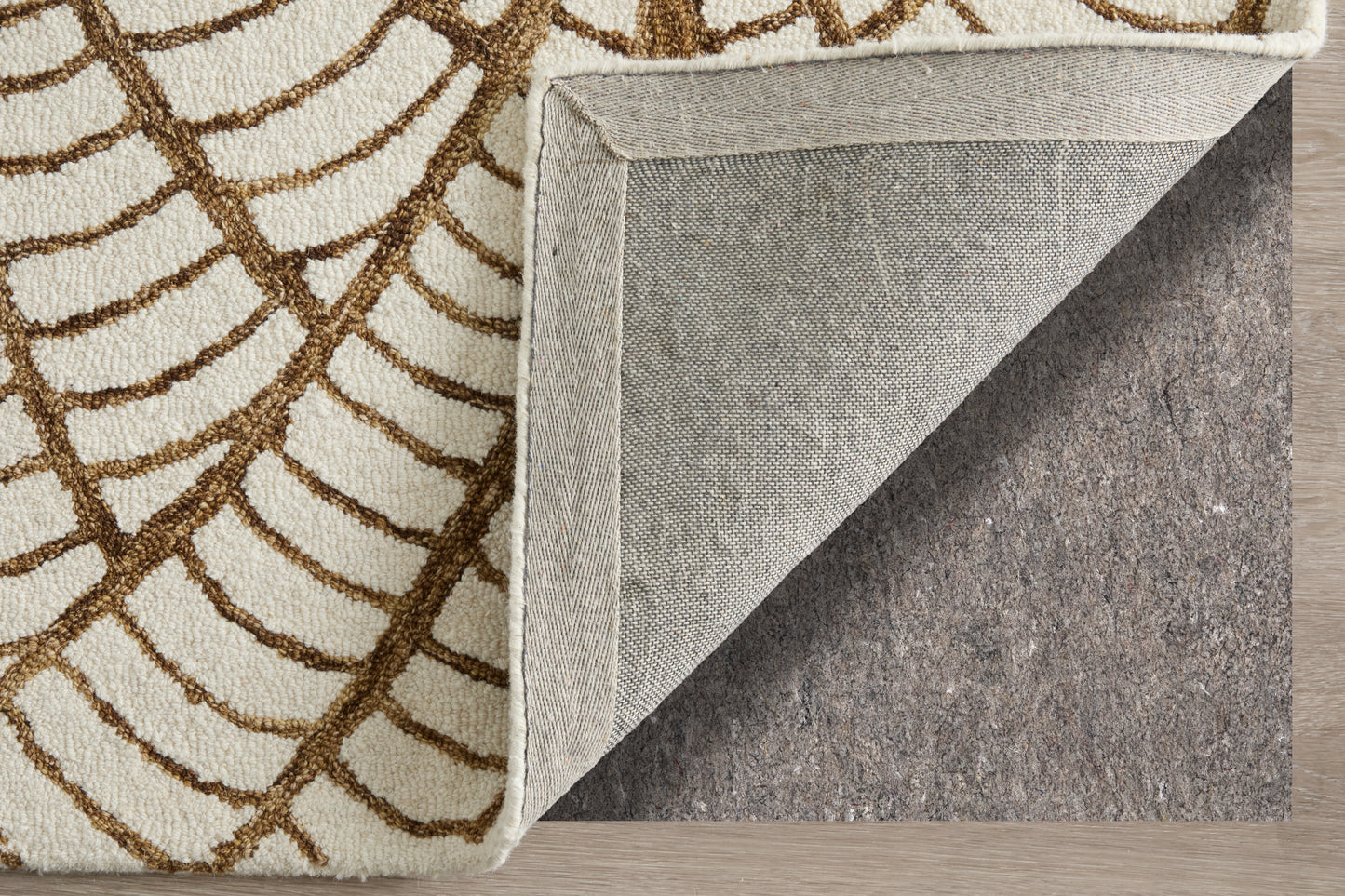 Wallace Modern Ikat, White/Brown