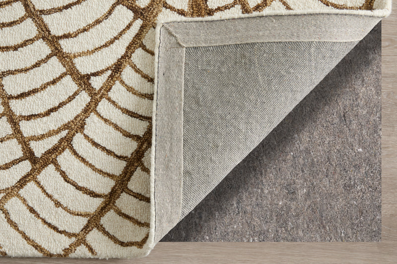 Wallace Modern Ikat, White/Brown