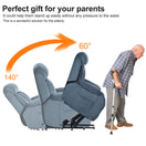 Switch Power Lift Chair Recliner With Remote Control, Electric Reclining Sofa, Fabric Power Recliner For Living Room - Navy Blue 2 image