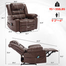 Switch Breathable Massage Recliner Manual Chair 3 image