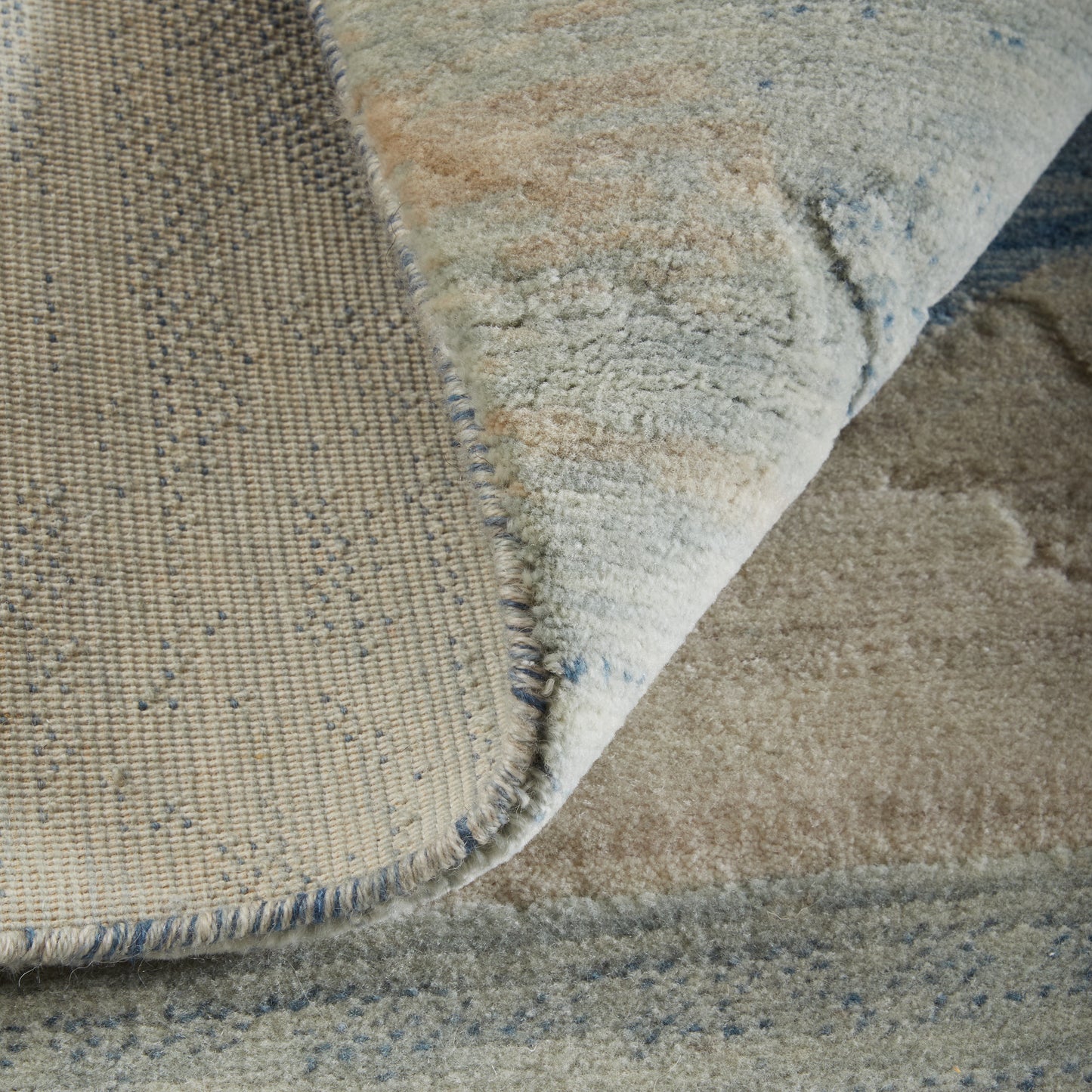 Jaxson Modern Abstract, Blue/Ivory/Gray