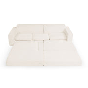 Modern Minimalist L Shape Modular Sectional Sofa, Couch