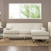 Alana - L-Shape Reversible Sectional Sofa - Light Beige