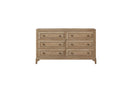 Switch Queen Canopy Bedroom Set With A 2 Drawer Nightstand A Dresser With Poster Mirror And A Door Chest - Sand 2 image