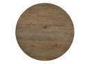 Switch Brutus - 5 Piece Wide Round Dining Table With Wheat Colored Chairs (Set of 5) - Vintage Walnut 2 image
