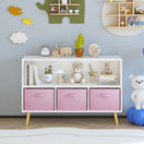 Switch Bookcase With Collapsible Drawers, Book Display Organizer 3 image