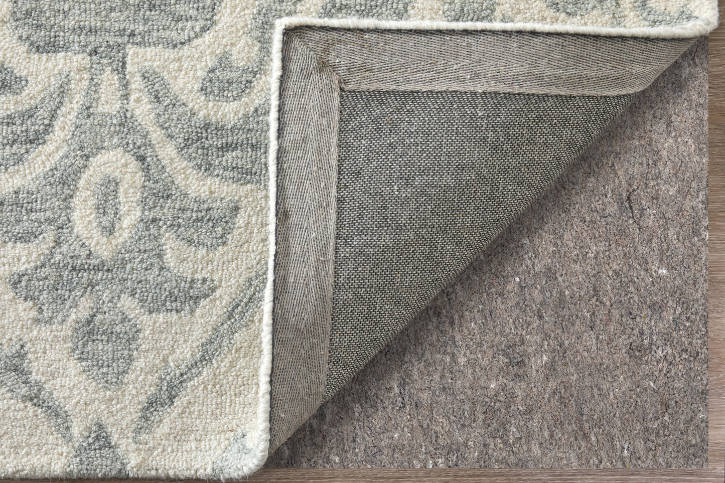 Belfort Traditional Floral & Botanical, Ivory/Gray