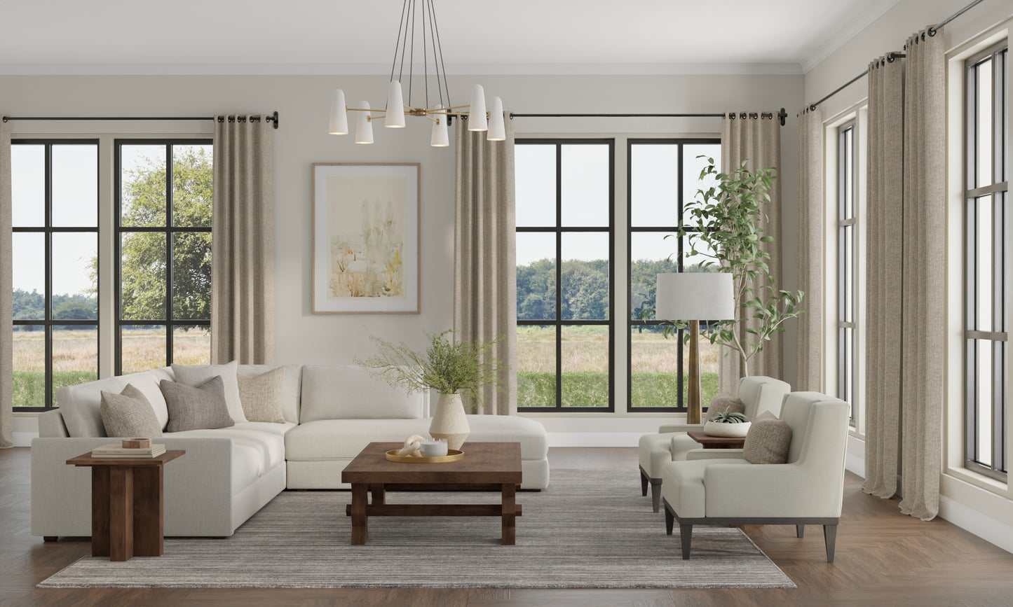 Lakewood Modern Solid, Black/Gray/Brown