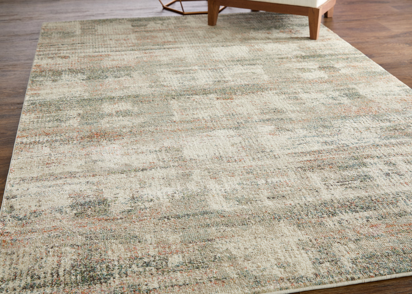 Eden Modern Abstract, Ivory/Gray/Green