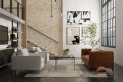 Kimball Transitional Abstract, Taupe/Ivory