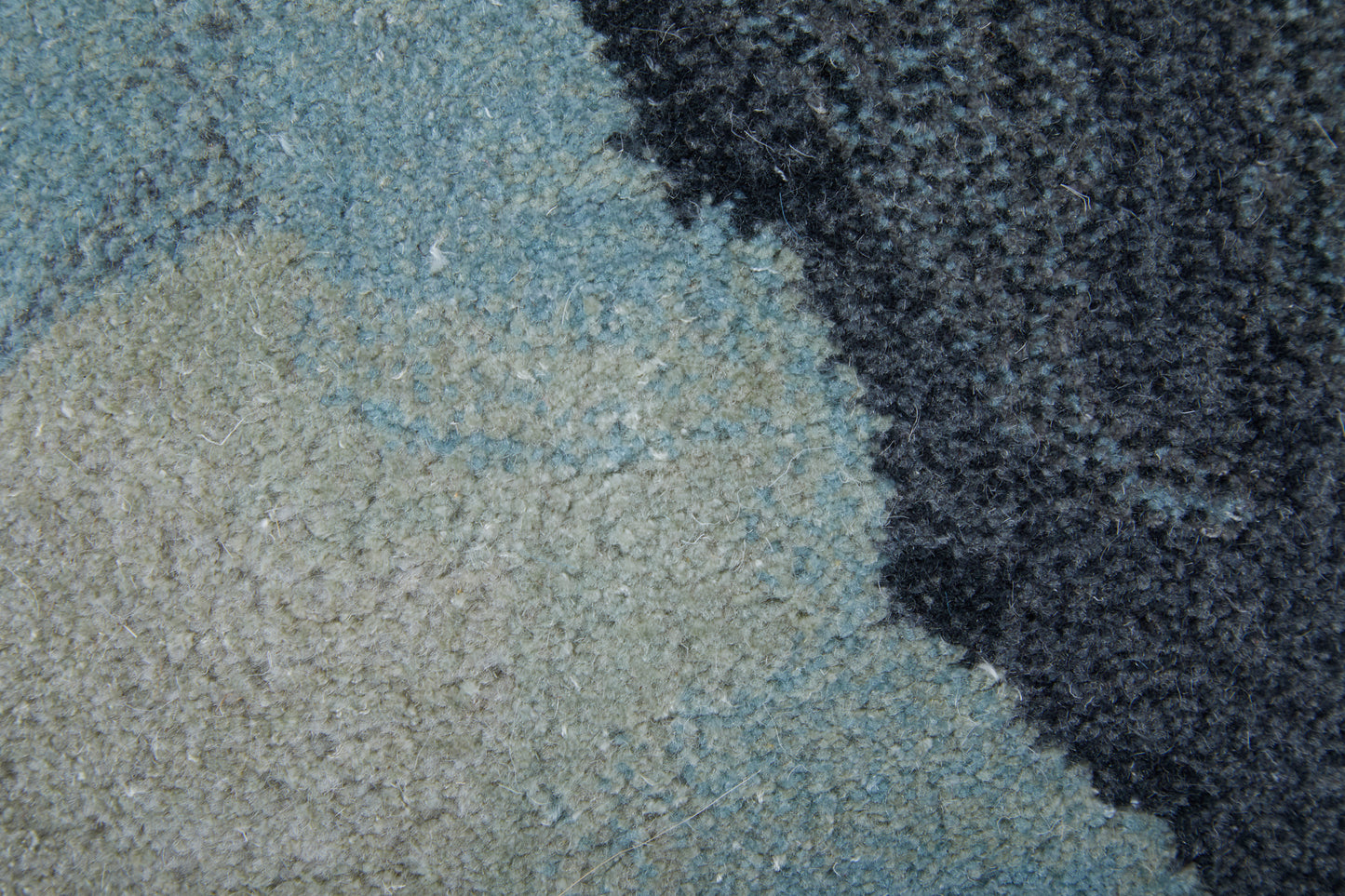 Kawai Modern Abstract, Green/Blue/Ivory