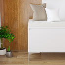 Switch Wall Mounted Entryway Shelf With Hooks And Storage Bench Set - Off White 2 image