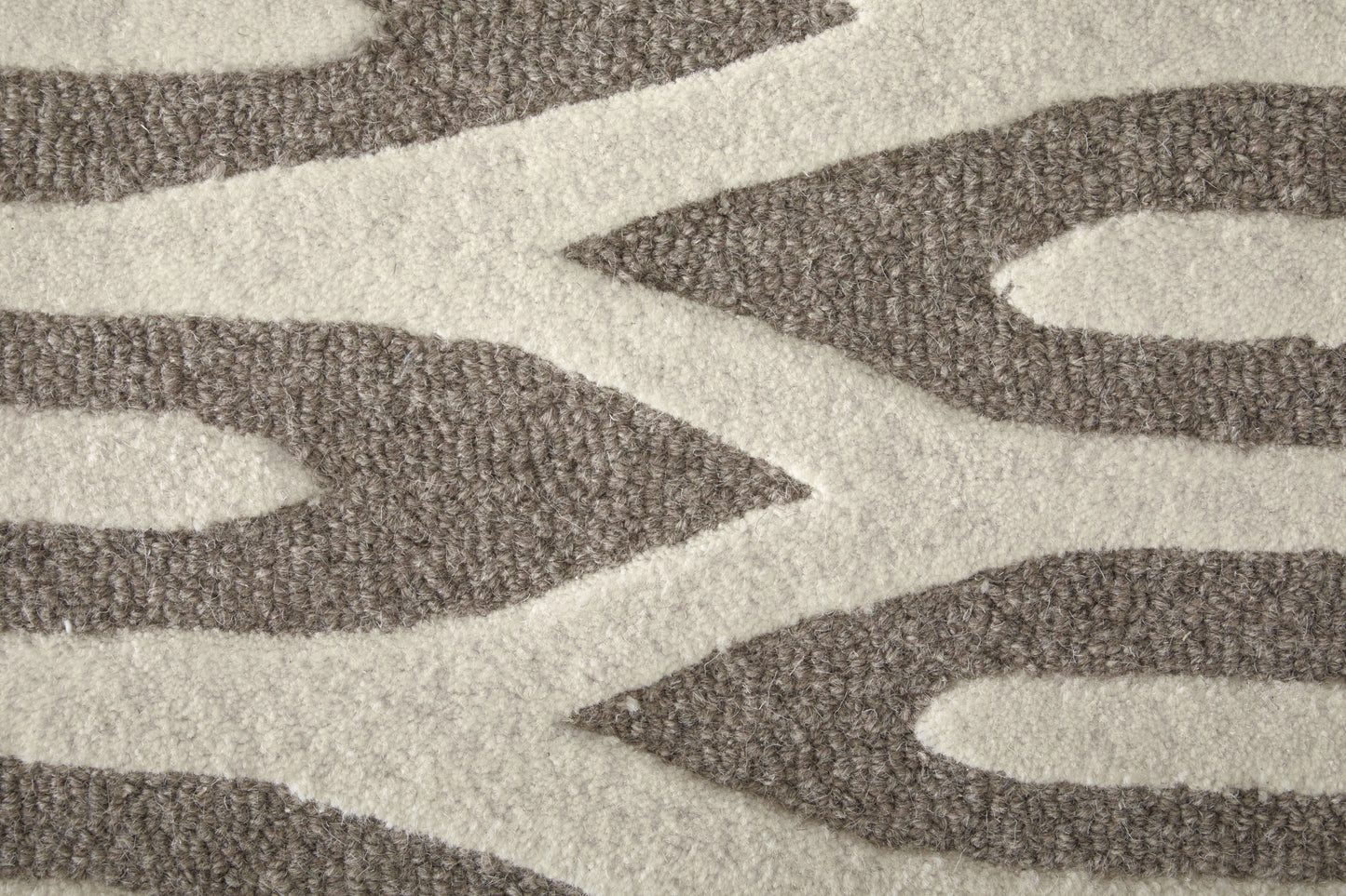 Kimball Transitional Abstract, Taupe/Ivory