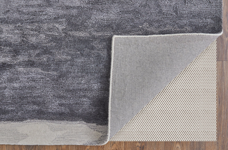 Anya Transitional Abstract, Gray/Blue/Ivory