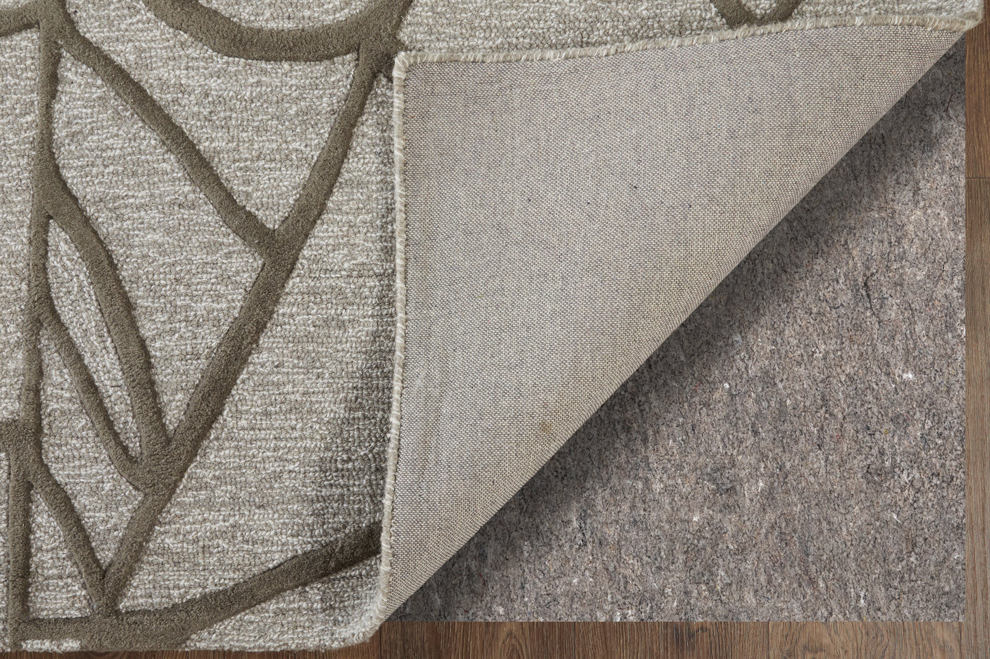 Kimball Transitional Abstract, Gray/Taupe/Ivory