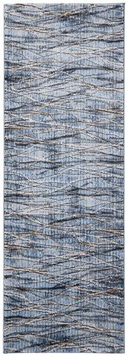 Sonora Modern Abstract, Blue/Ivory/Tan