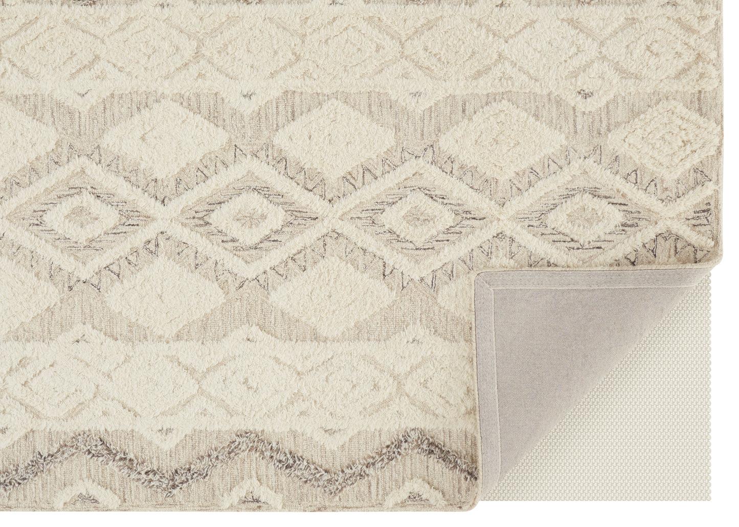 Anica Transitional Geometric, Ivory/Taupe/Gray