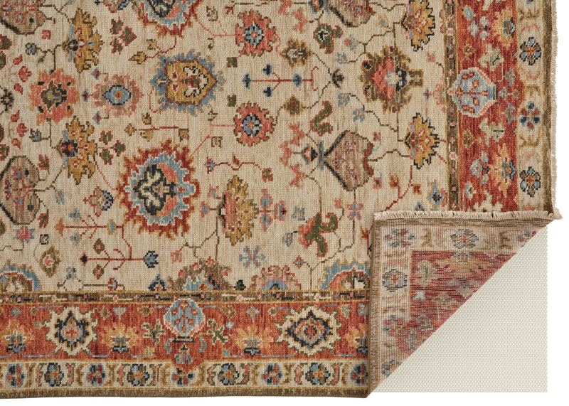 Carrington Traditional Oriental, Ivory/Red/Blue
