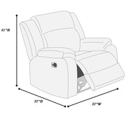 Modern Living Room Set With Pillow Arms