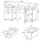 Switch Rochelle - 2 Drawer Office Desk 2 image